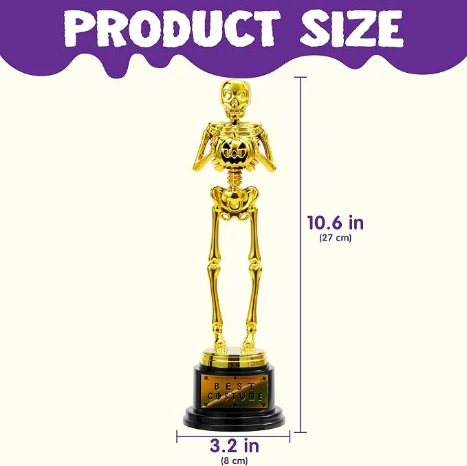 JOYIN Halloween Skeleton Trophy - Best Costume Award