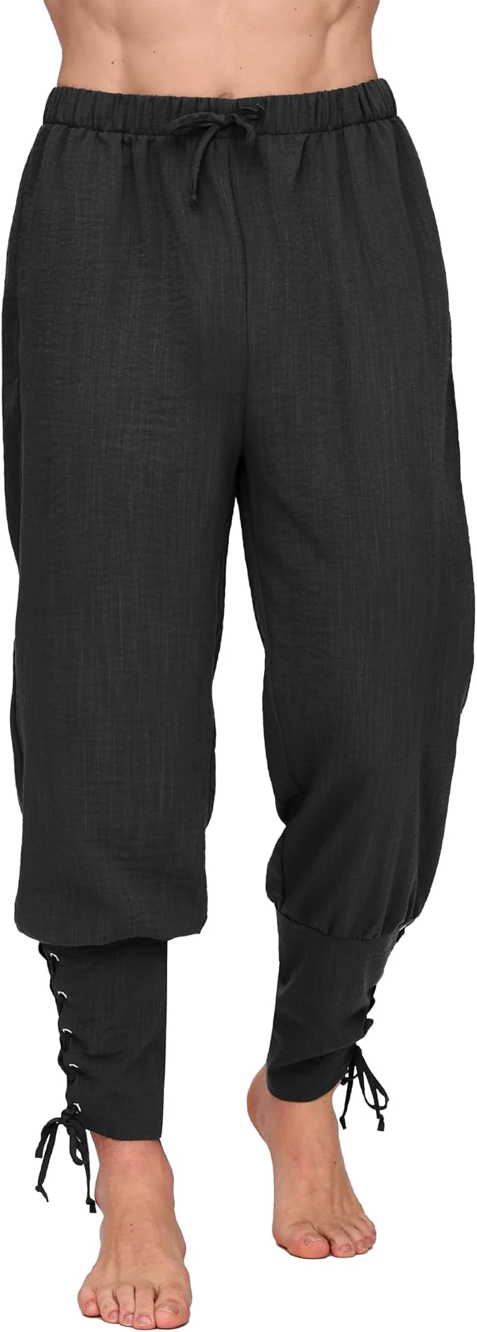 JOYIN Mens Ankle Banded Pirate Pants - Halloween Costume Bottom