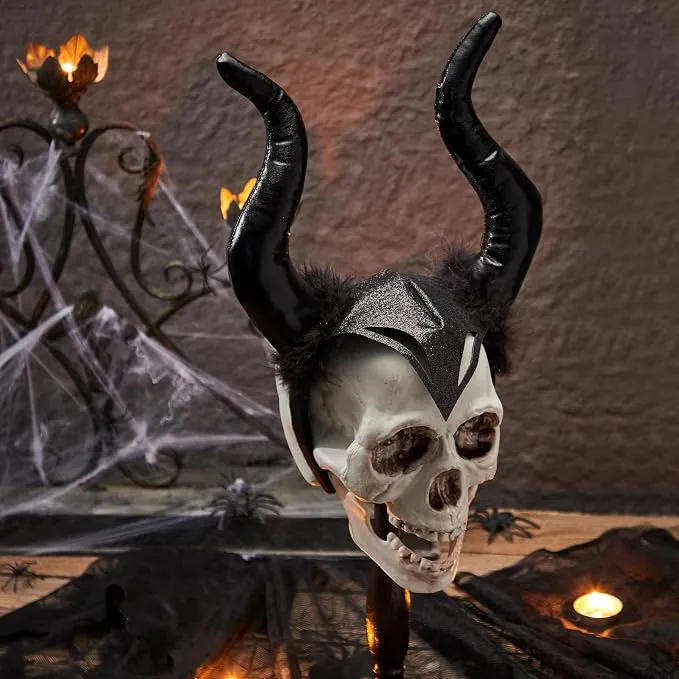 JOYIN Black Devil Horns Headband - Halloween Costume Accessory