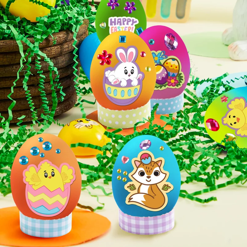 20 Pcs DIY Easter Egg Decorating Kit for Kids Party & Craft Activities