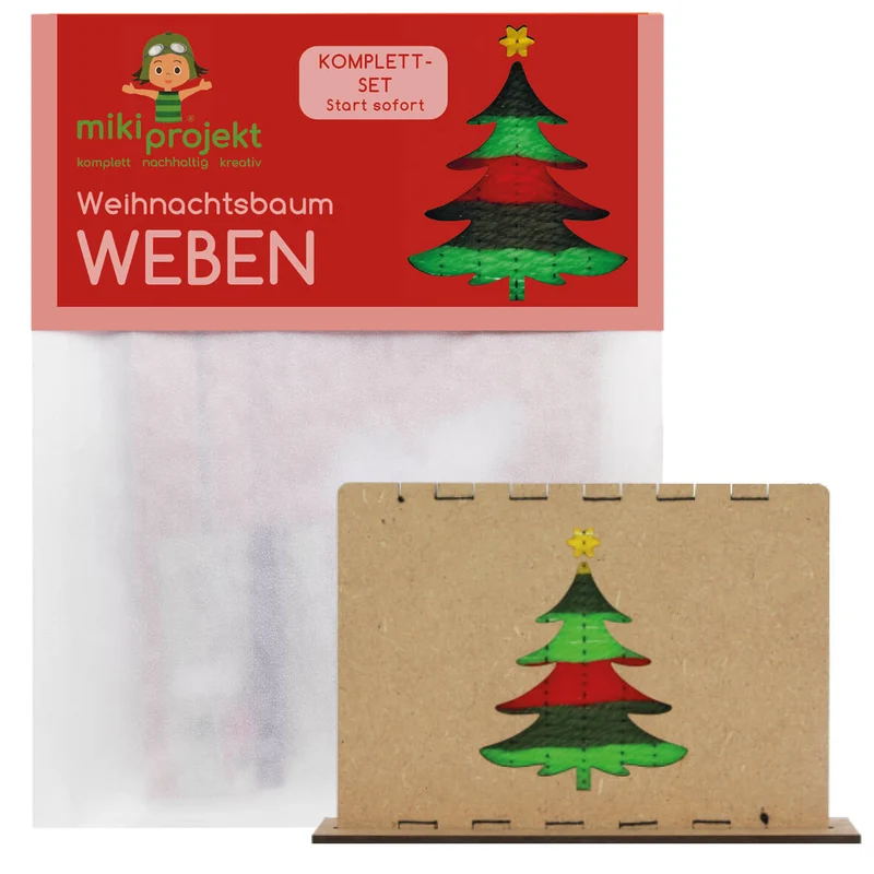 Bastelset Weihnachsbaum - Weben für Kinder