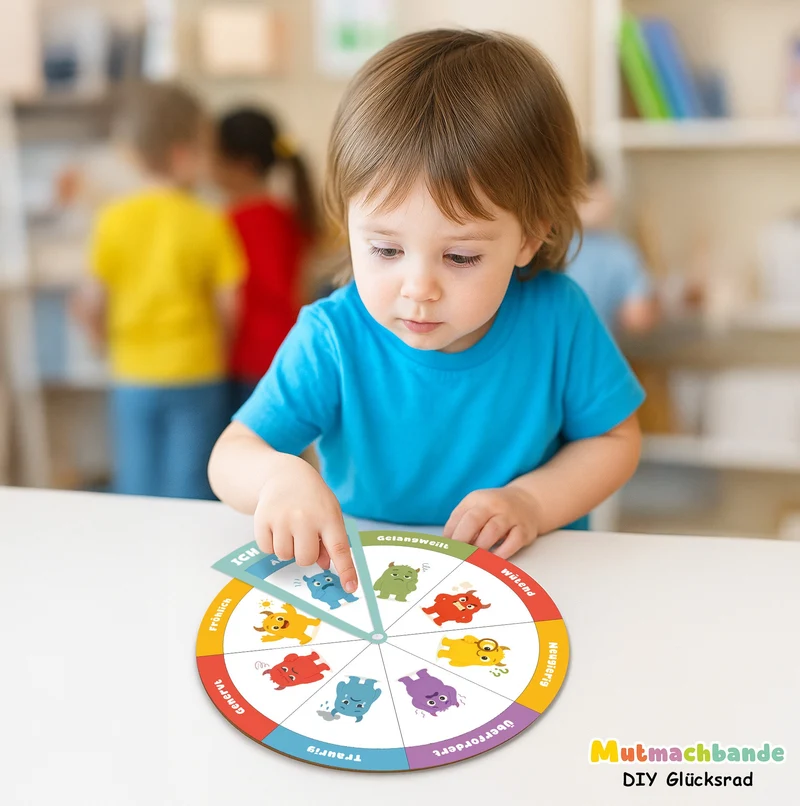 Gefühlsrad für Kinder - Mutmachbande