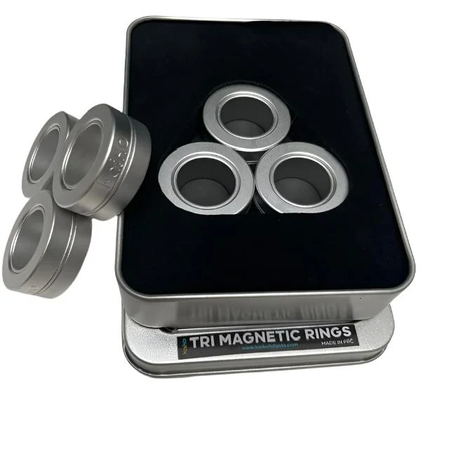 TRI Magnetic Rings : Metal Fidgets