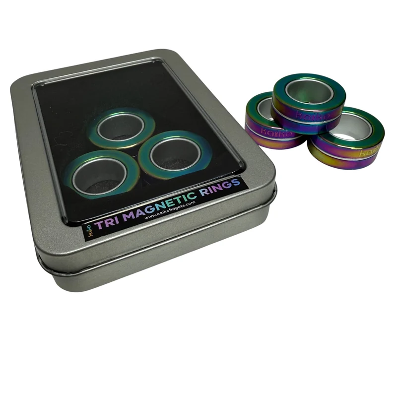 TRI Magnetic Rings : Metal Fidgets