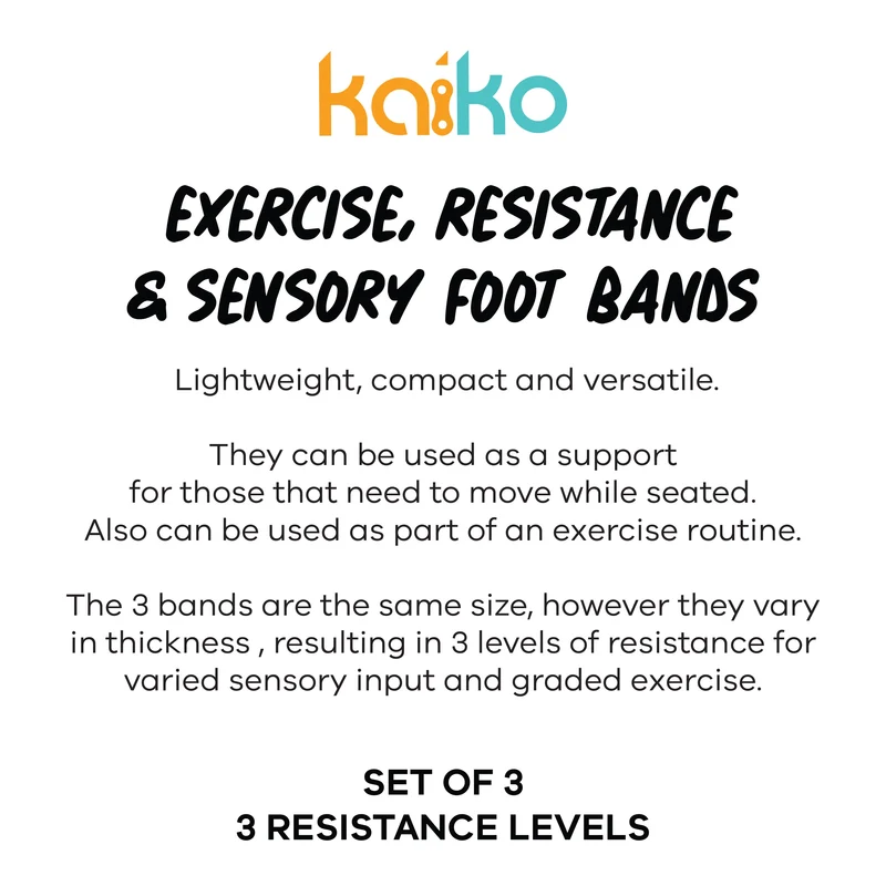Exercise & Sensory Foot Chair Band Set