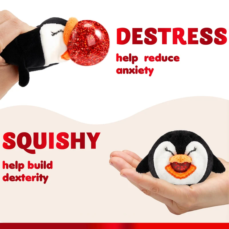3 PCS Christmas Squeeze Plush Balls