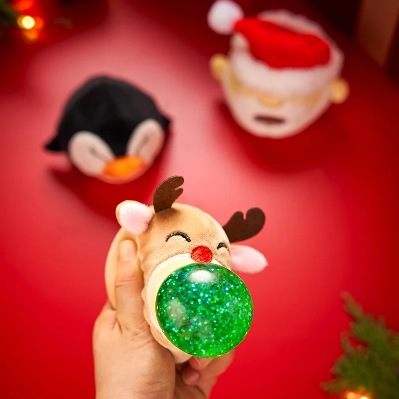 3 PCS Christmas Squeeze Plush Balls