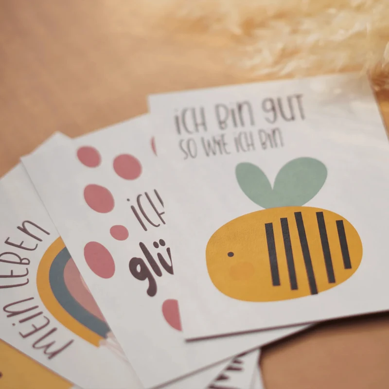 Modern Kids Art - Affirmationskarten für Kinder und Jugendliche (Kartenset)