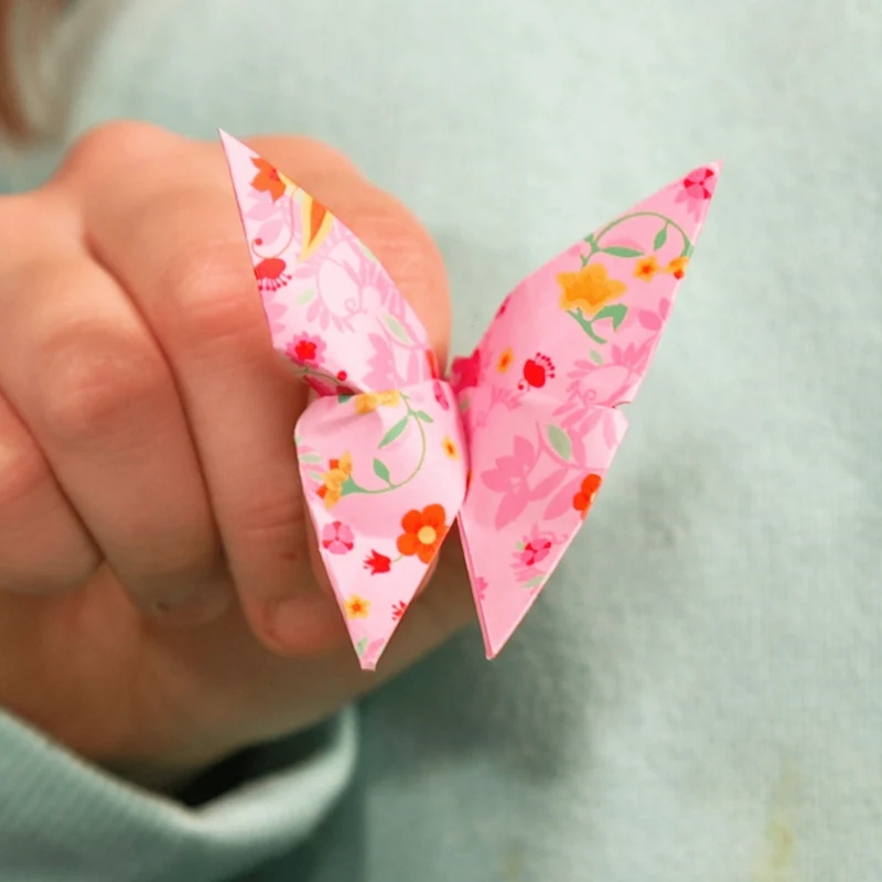 Mini Bastelset Origami Schmetterlinge