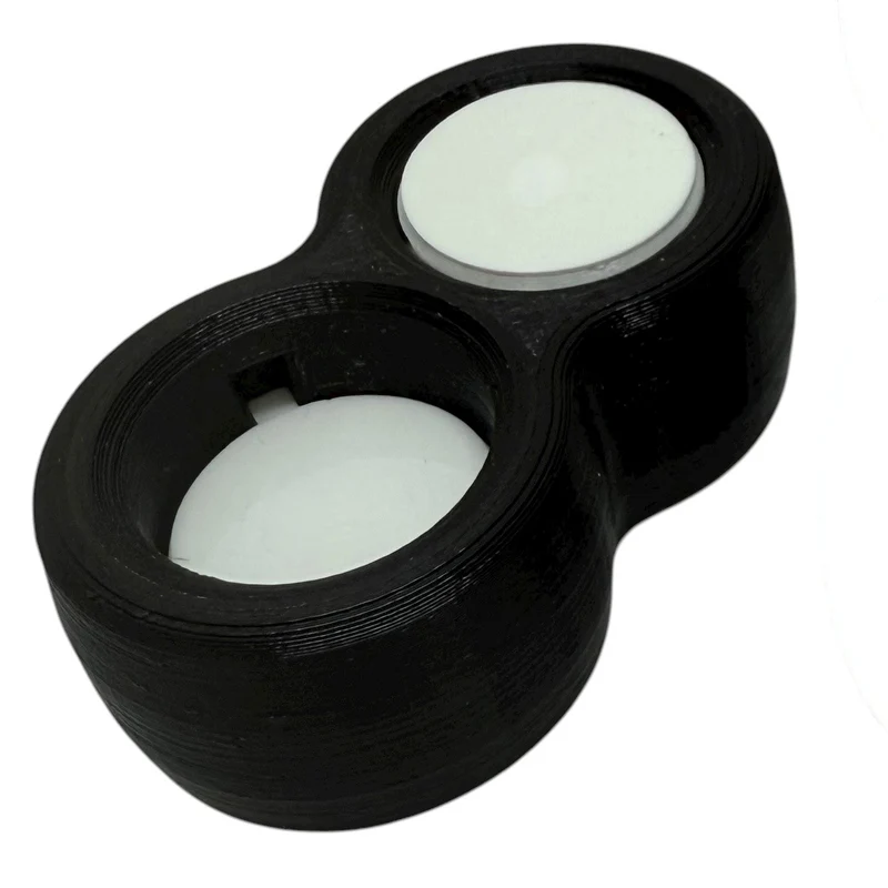 Black and White Dual Button