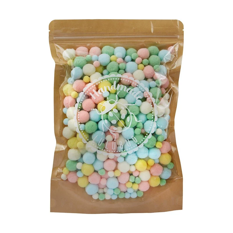 Lulubug PomPon Set, 500 Stück "Pastell"