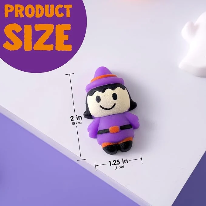 JOYIN 48 PCS Halloween Mochi Squishy Toys - Party Favors for Kids