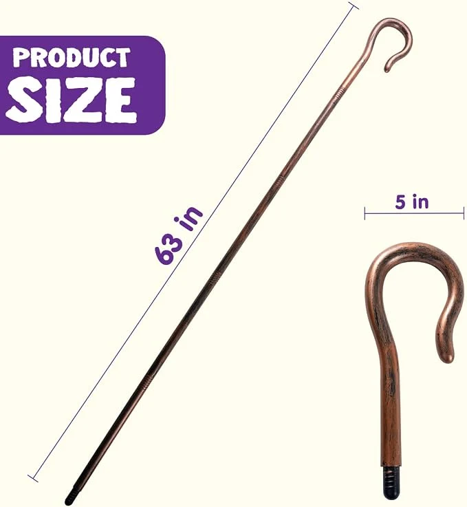 JOYIN Shepherd's Crook Staff - Halloween Costume Walking Cane