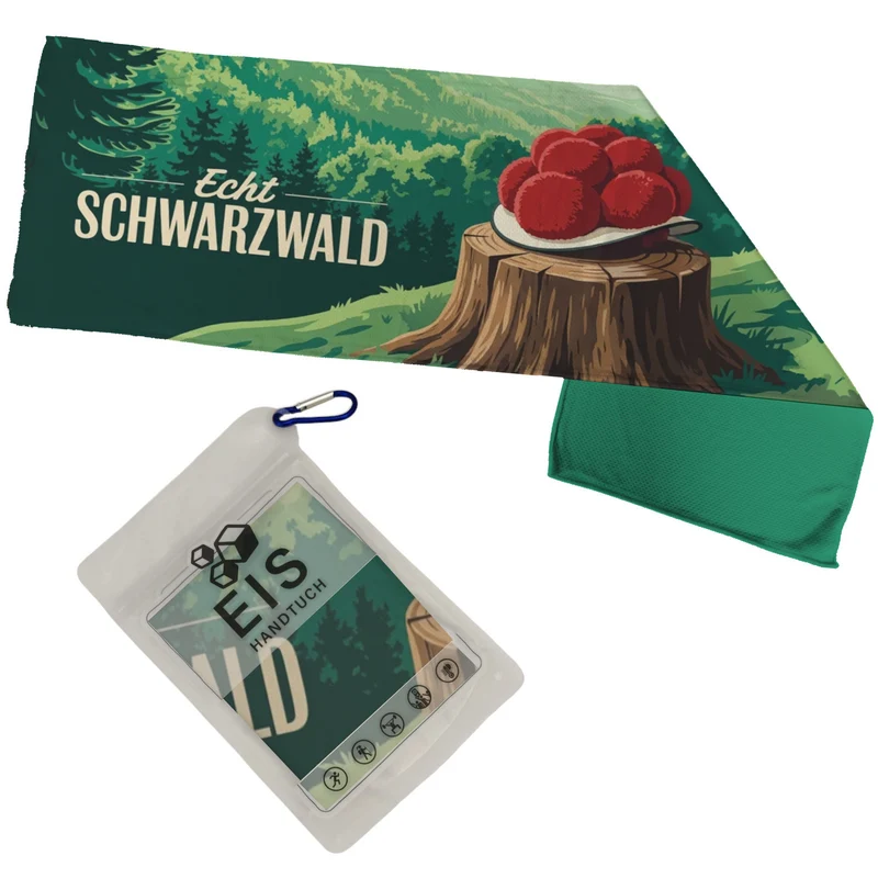 Schwarzwald Eishandtuch mit Bollenhut - Echt Schwarzwald