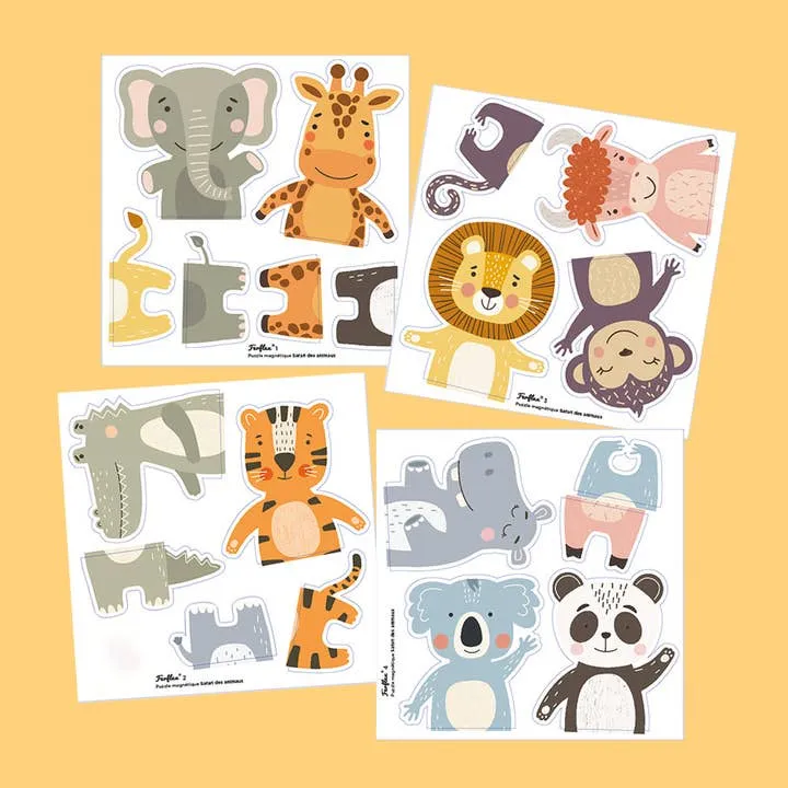 Ferflex Magnetpuzzle – Safari-Tiere