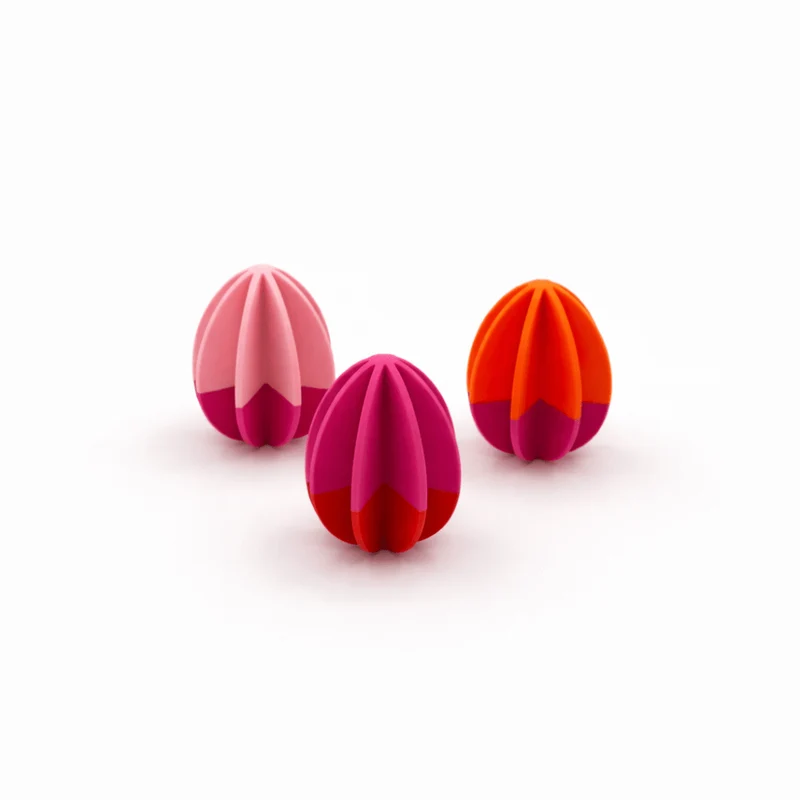 3 Ostereier zum Aufhängen - 3D Drucker - Pink Rosa Orange