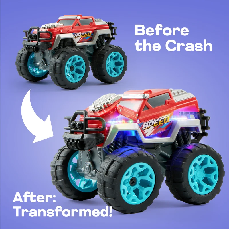 2 Pack Smash & Bump Monster Truck Toys