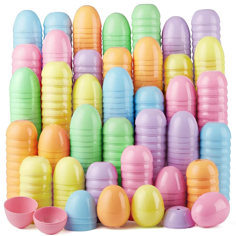 100PCS Pastel Easter Egg Shell Bulks for Easter Hunt 2.3"