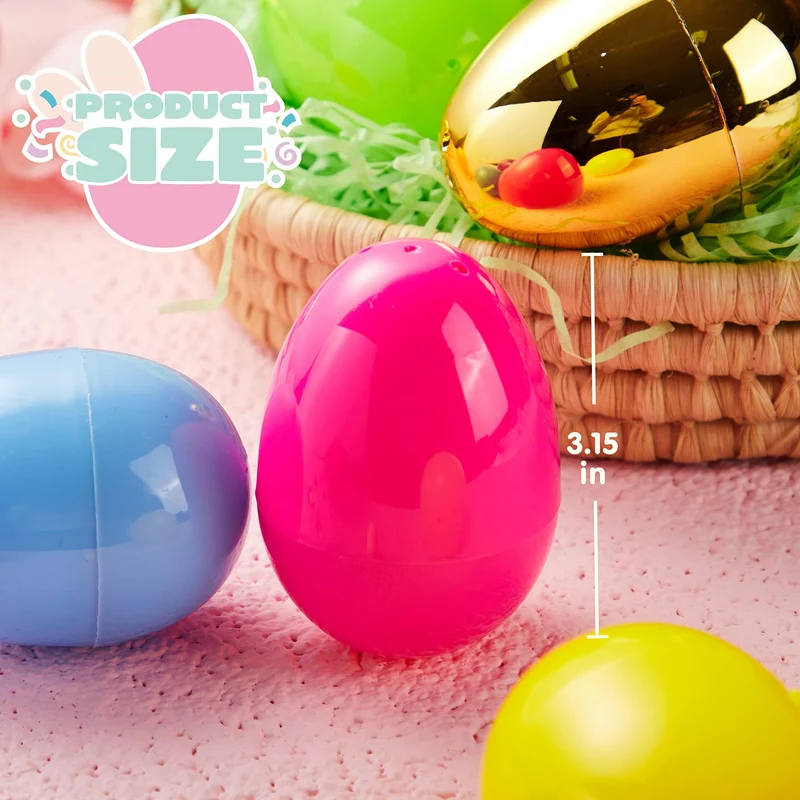 200 PCs Large Empty Eggshells Fillable for Easter Hunt
