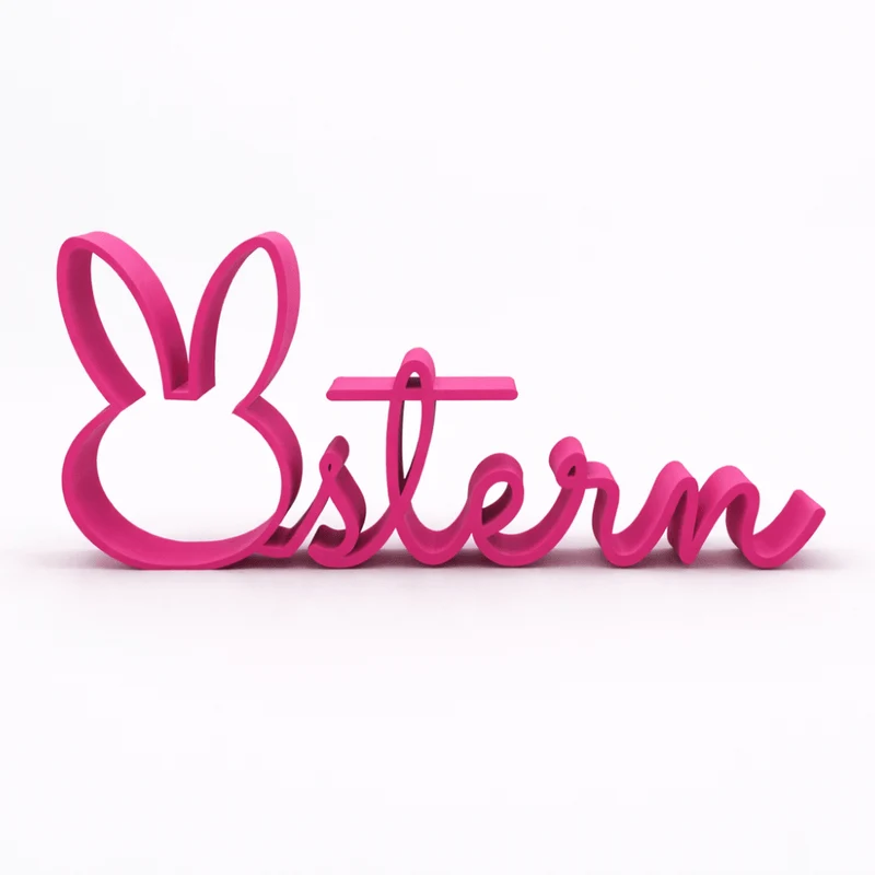 3D-Drucker Schriftzug „Ostern“ - pink