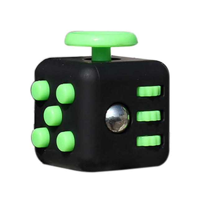Fidget Cube - Black / Green