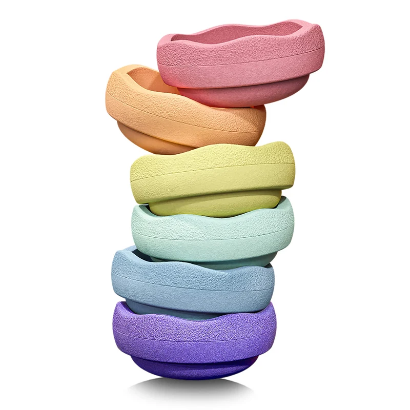 Stapelstein Rainbow Pastell 6er Set