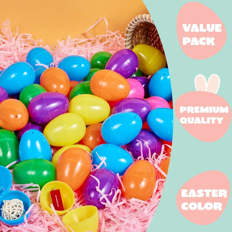 300 PCS 2.3" Eggshell Bulks for Easter Hunt