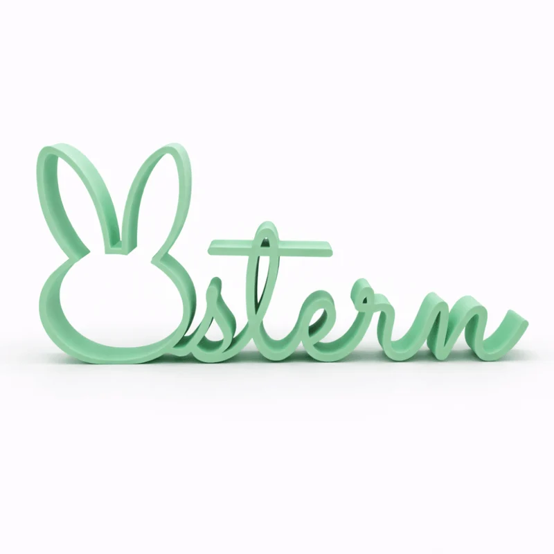 3D-Drucker Schriftzug „Ostern“ – mint