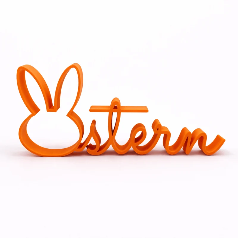 3D-Druck Schriftzug „Ostern“ - orange