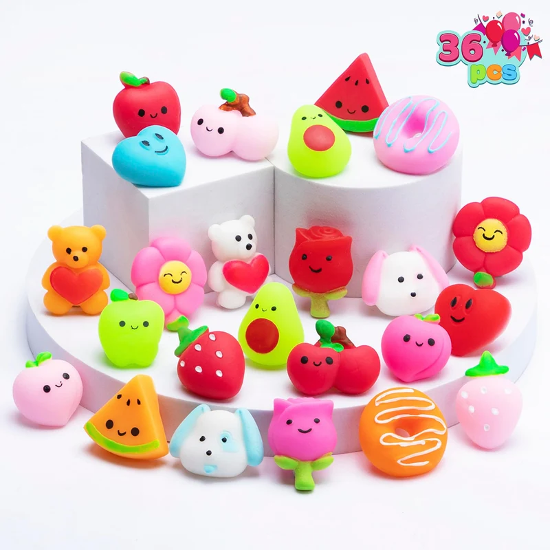 JOYIN 36 Pcs Valentine's Day Mochi Squishy Toys