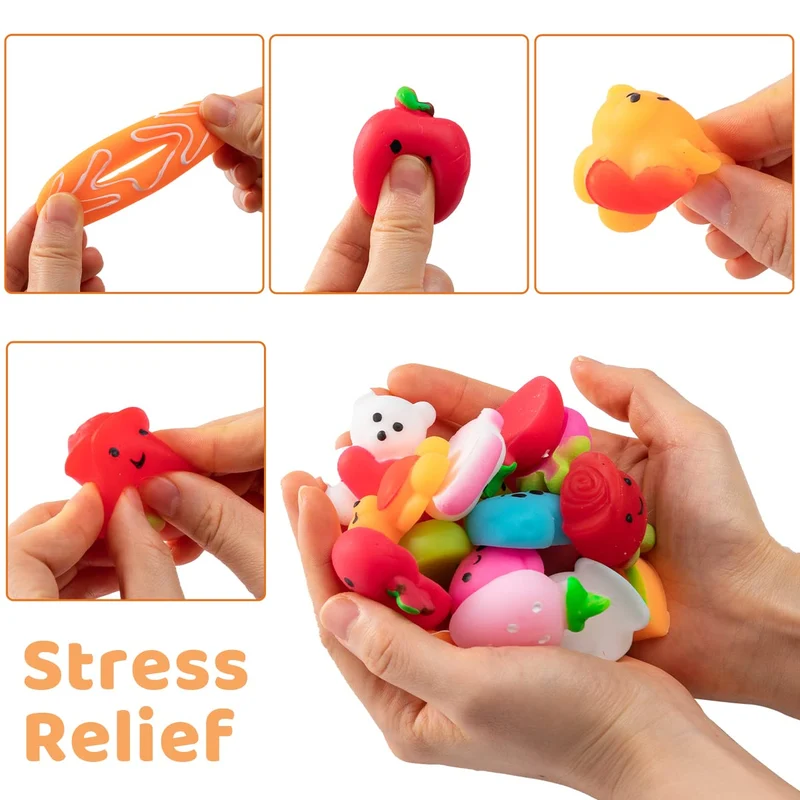 JOYIN 36 Pcs Valentine's Day Mochi Squishy Toys