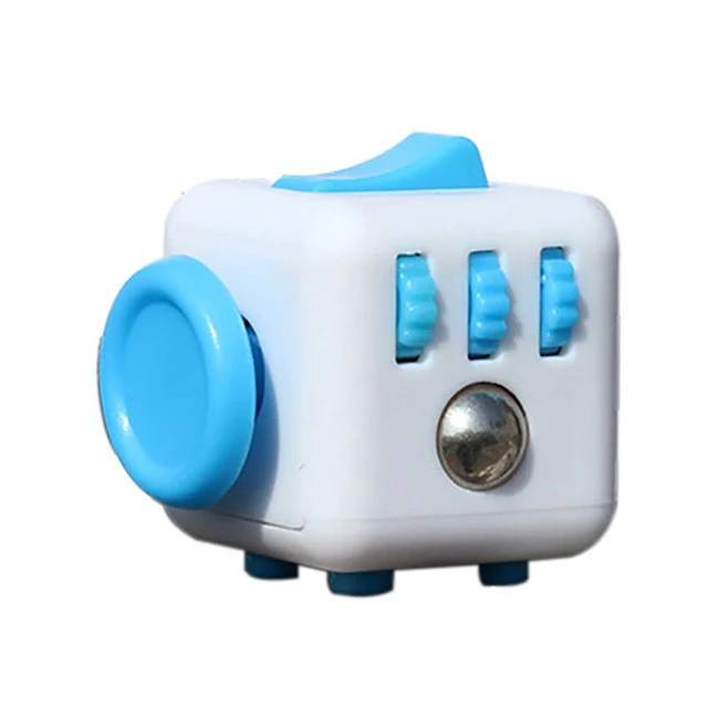 Fidget Cube - White/Blue