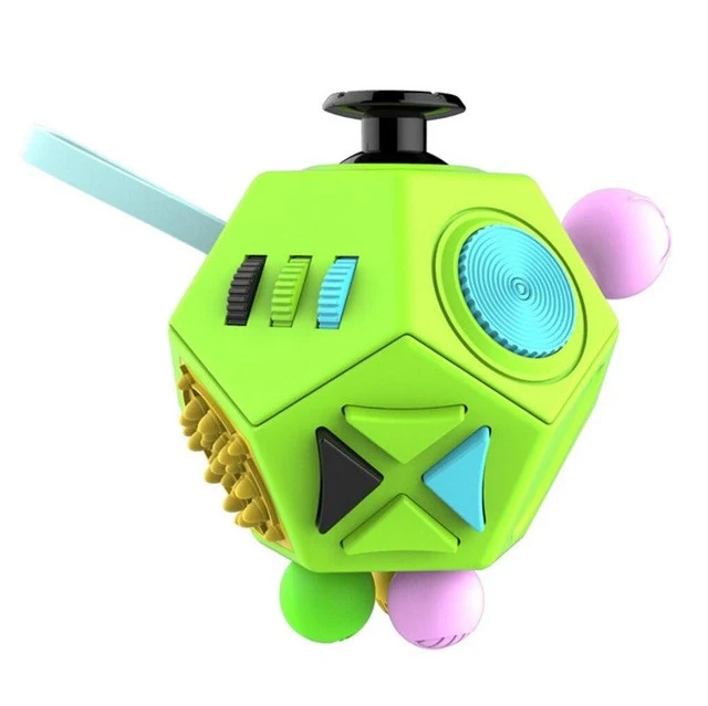 12-Sided Fidget Cube - Green
