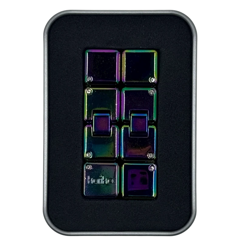 MINI Oil Slick Infinity Cube in Window Tin