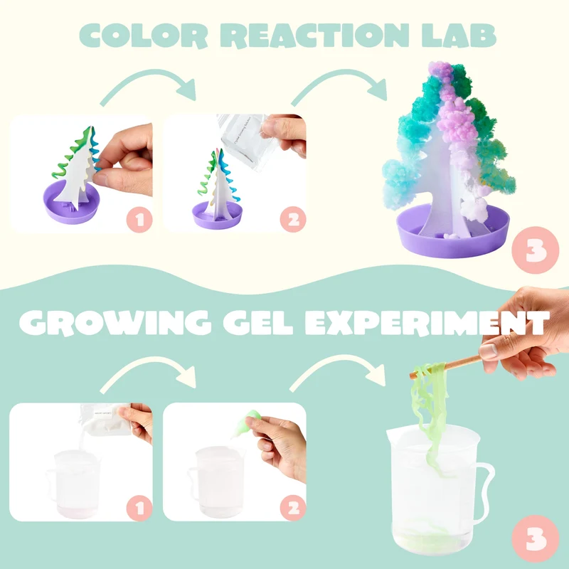 4pcs Jumbo Easter Science Experiment Prefilled Eggs