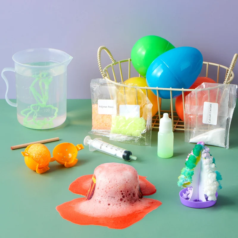 4pcs Jumbo Easter Science Experiment Prefilled Eggs
