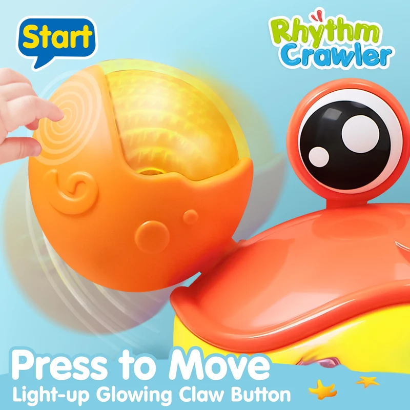 Play-Act Crawling Crab Baby Toy