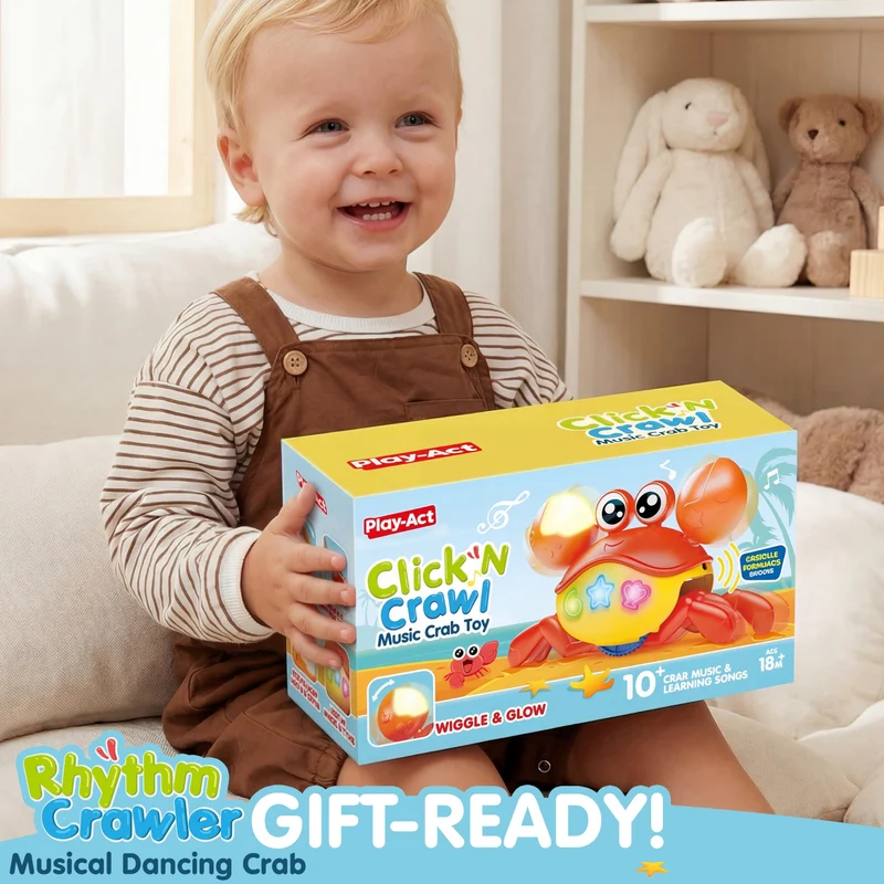Play-Act Crawling Crab Baby Toy