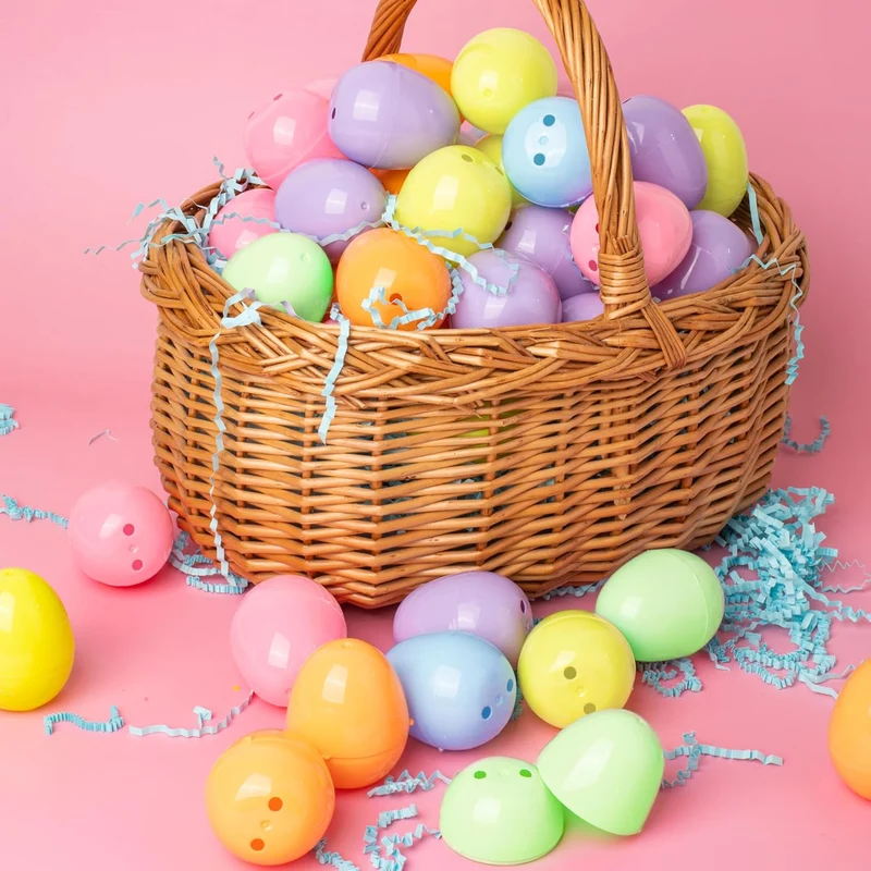 25PCS Pastel Easter Eggshell Bulks for Easter Hunt