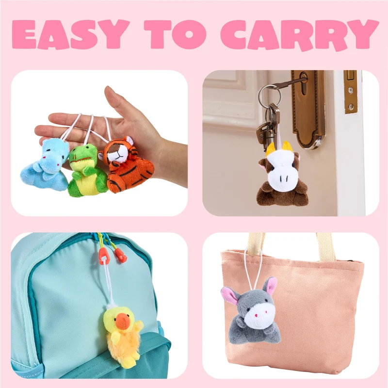 JOYIN 24 Pcs Valentine's Day Plush Toys with Boxes