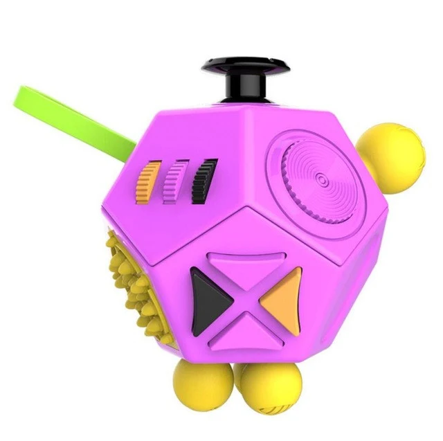 12-Sided Fidget Cube - Purple