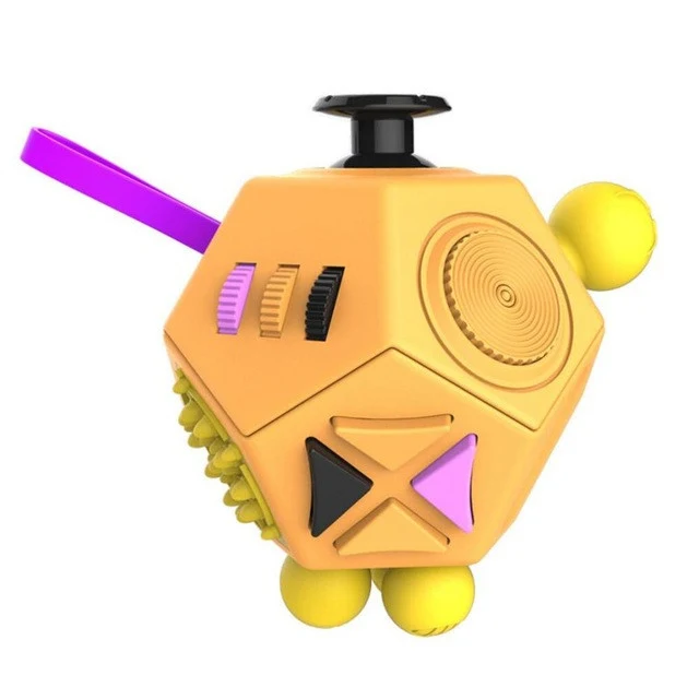 12-Sided Fidget Cube - Cream