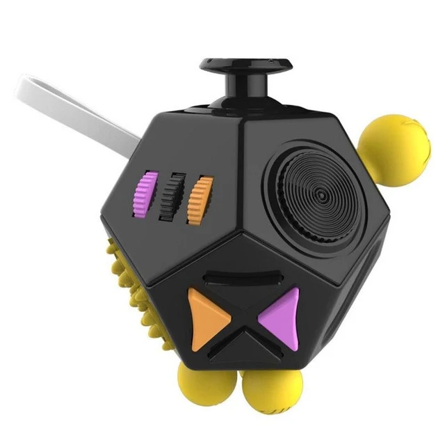 12-Sided Fidget Cube - Black