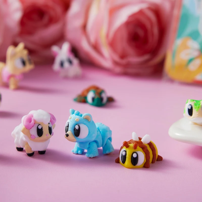 28 Pcs Kids Valentine's Day Cards with 3D Printed Mini Big Eyes Toys
