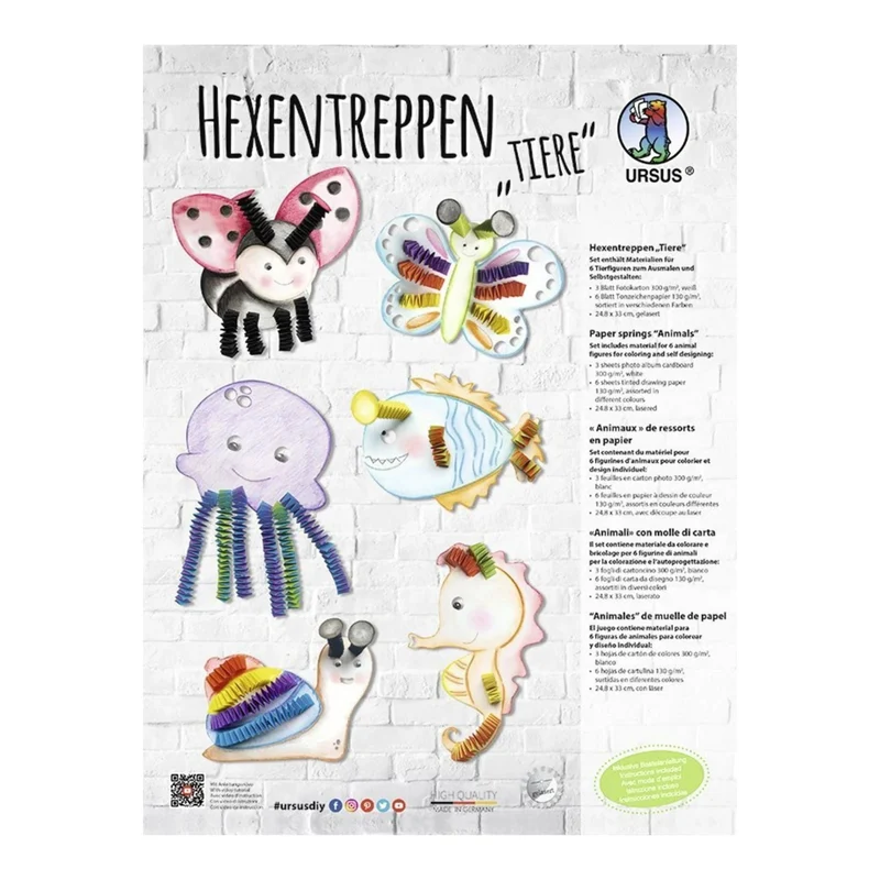Hexentreppen-Bastelset Tiere