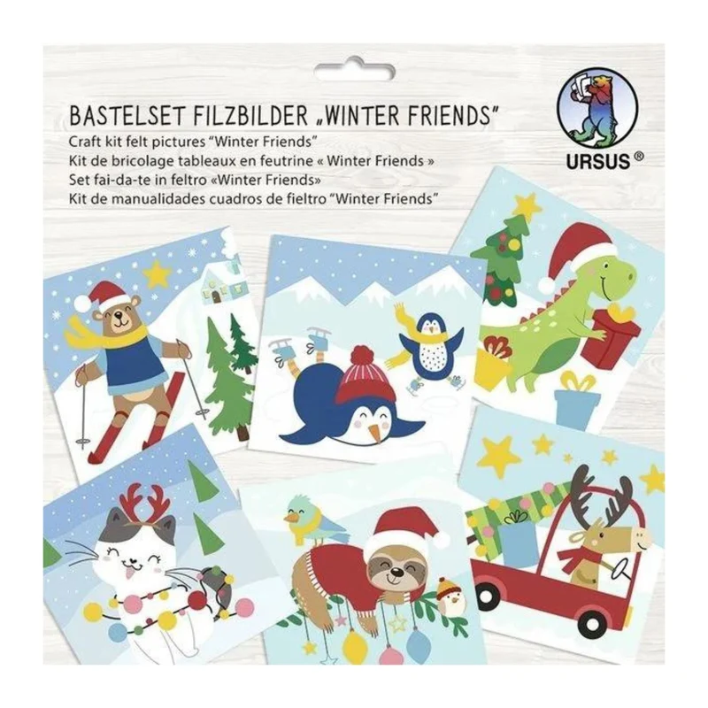 Bastelset Filzbilder "Winter friends"