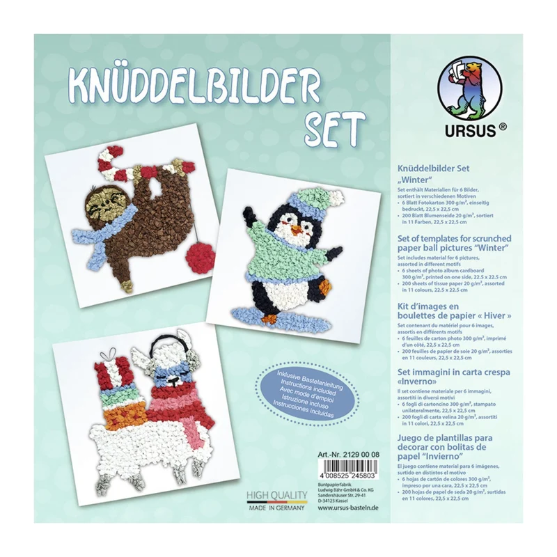 Knüddelbilder-Set "Winter"