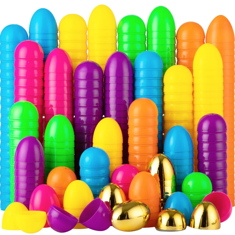 300PCS Easter Egg Shells Bulk Empty Fillable for Easter Hunt