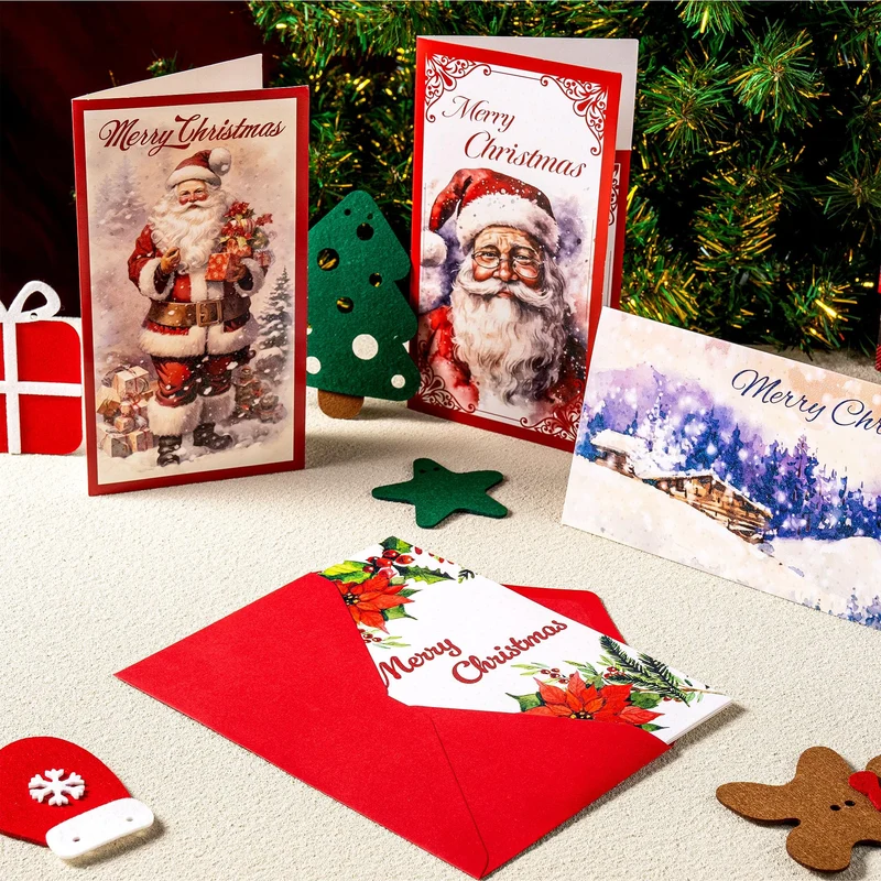 30 PCS Christmas Classic Money Cards with Envelopes