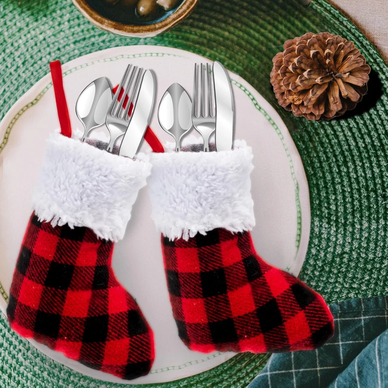 24 PCS 5” Mini Christmas Stocking